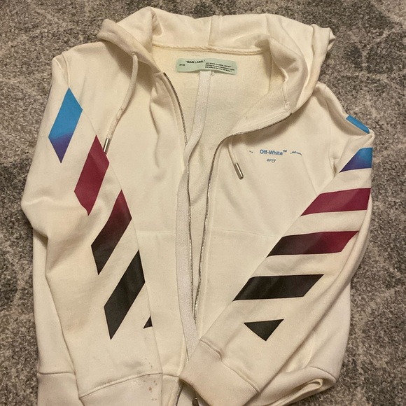 Off-white gradient arrow zip up hoodie - Picture 1 of 5